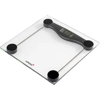 Korona Personenwaage 74540 Olivia | digital | 180 kg Tragkraft | Glas | 100 g Einteilung | Auto-On | schwarz