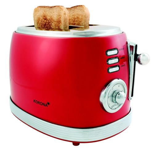 Bild: Korona Retro 2-Scheiben Toaster rot