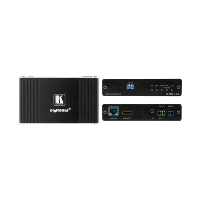Kramer HDMI HDBaseT Empfänger TP-789R | 4K60Hz 4:2:0 | Bidirektionales PoE | RS-232 & IR | 40m Reichweite | Schwarz