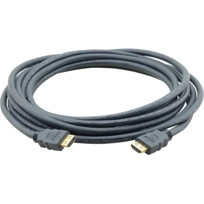 Kramer HDMI Kabel 3m C-HM/HM-10 | High-Speed 4K@60Hz | vergoldete Stecker | K-Lock | Ultra-HD Audio/Video | Schwarz
