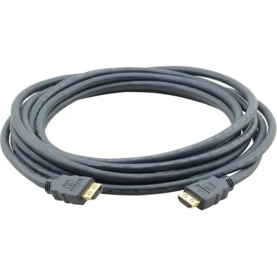 Kramer HDMI Kabel 7,6m C-HM/HM-25 | High Speed 4K 60Hz | vergoldete Stecker | K-Lock Zugentlastung | Schwarz