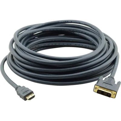 KRAMER HDMI DVI Adapterkabel C-HM/DM-10 | 3 m | Hochleistung | vergoldete Kontakte | Single-Link 18+1 | schwarz
