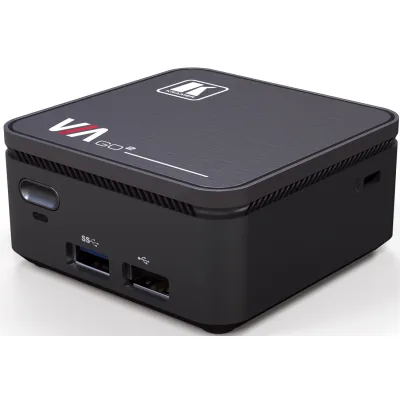 Kramer VIA GO2 Präsentationssystem | 4K Wireless Streaming | WLAN & LAN | AirPlay | Miracast | Kompakt Schwarz