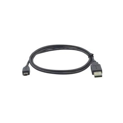 KRAMER USB 2.0 Kabel C-USB/Mini5-6 | 1,8m | High-Speed | Typ A auf Mini-B 5-polig | 480 Mbit/s | abgeschirmt | schwarz