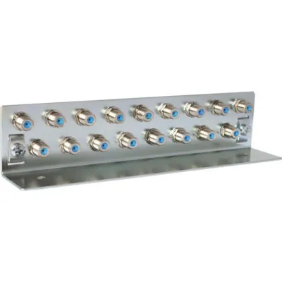 Kreiling F-Erdungsblock KR 13 FEB HQ | 13-fach | Class A+ | Antennen Erdungsschiene | bis 3 GHz | vergoldet