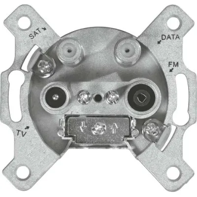 Kreiling SAT Multimedia-Durchgangsdose MM 3 D | 4-fach | 5-2400 MHz | Unterputz | weiß