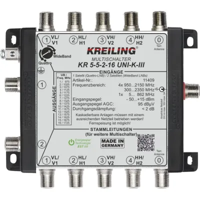 Kreiling Unicable Kaskaden-MS 2 Ausg. j KR 5-5-2-16UNI-K-III