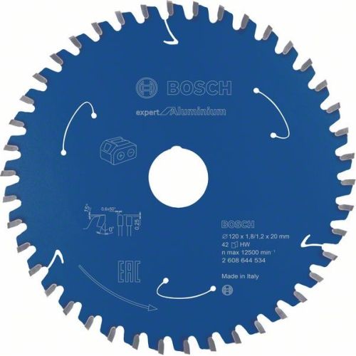 Bild: Kreissägeblatt Expert for Aluminium, Ø 120mm, 42Z (Bohrung 20mm, für Akku-Handkr