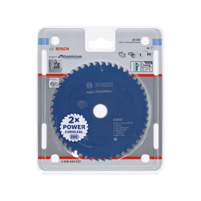 Bosch Kreissägeblatt 2608644537 | Expert for Aluminium | Ø150 mm | 20 mm | 48 Zähne | MicroteQ | bis 10.000 U/min