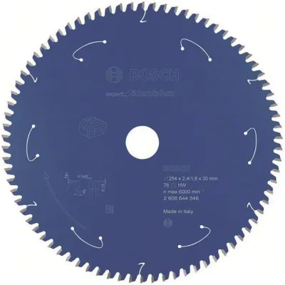 Kreissägeblatt Expert for Aluminium, Ø 254mm, 78Z (Bohrung 30mm, für Akku-Tischk