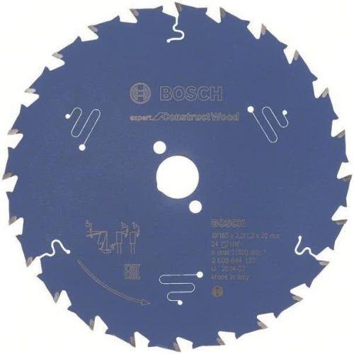Bild: Kreissägeblatt Expert for Construct Wood, Ø 165mm, 24Z (Bohrung 20mm, für Handkr