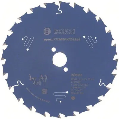 Kreissägeblatt Expert for Construct Wood, Ø 165mm, 24Z (Bohrung 20mm, für Handkr