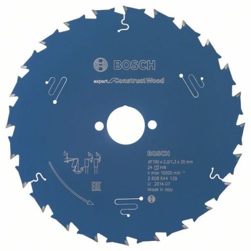 Bild: Kreissägeblatt Expert for Construct Wood, Ø 190mm, 24Z (Bohrung 30mm, für Handkr