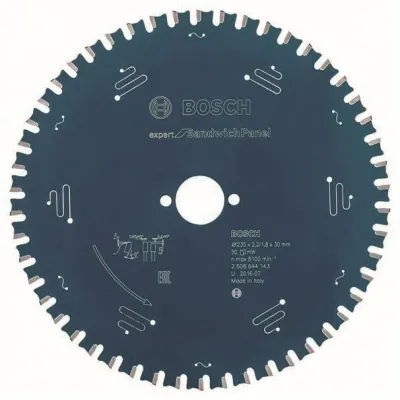 Bosch Kreissägeblatt 2608644143 Expert for Sandwich Panel | 235 mm x 30 mm | 50 Zähne | für Stahlblech & Holz