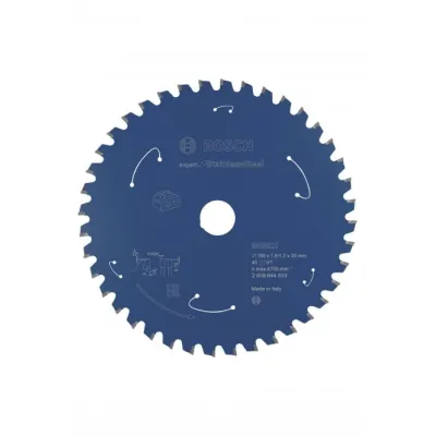 Bosch Kreissägeblatt 2608644533 | Expert for Stainless Steel | Ø 160 mm x 20 mm | 40 Zähne | Metall | Akku-Handkreissäge