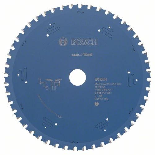 Bild: Kreissägeblatt Expert for Steel, Ø 230mm, 48Z (Bohrung 25,4mm, für Handkreissäge