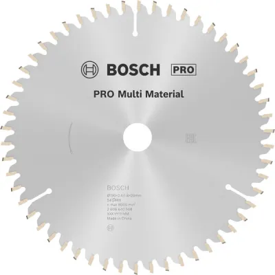 Kreissägeblatt Multi Material, Ø 190mm, 54Z (Bohrung 20mm, für Handkreissägen)