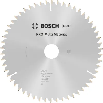 Kreissägeblatt Multi Material, Ø 210mm, 54Z (Bohrung 30mm, für Handkreissägen)