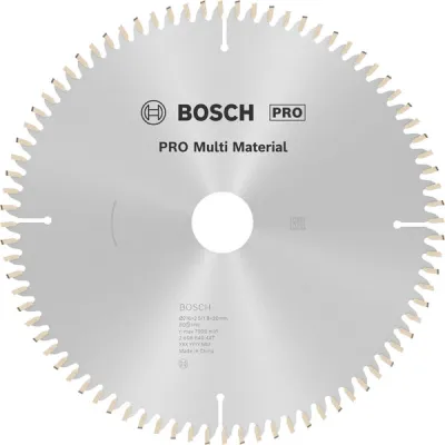 Bosch Kreissägeblatt 2608640447 | Multi Material | Ø 216 mm x 30 mm | 80 Zähne | für Holz, Metall, Kunststoff