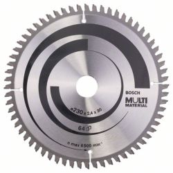 Kreissägeblatt Multi Material, Ø 230mm, 64Z (Bohrung 30mm, für Handkreissägen)