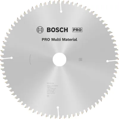 Bosch Kreissägeblatt 2608641204 | Multi Material Ø260x30mm | 80 Zähne | für Holz, Metall, Kunststoff