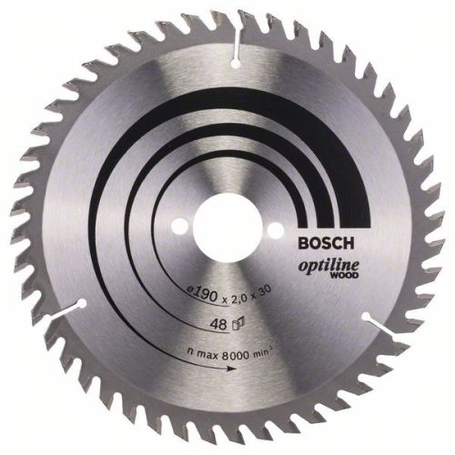 Bild: Kreissägeblatt Optiline Wood, Ø 190mm, 48Z (Bohrung 30mm, für Handkreissägen)