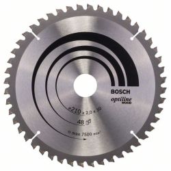 Kreissägeblatt Optiline Wood, Ø 210mm, 48Z (Bohrung 30mm, für Kapp- & Gehrungssä