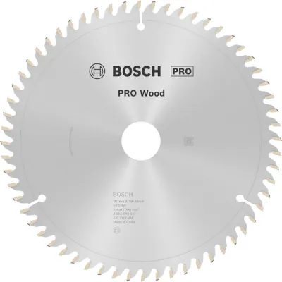 Bosch Kreissägeblatt 2608640642 | Optiline Wood | 216x30 mm | 60 Zähne | Hartmetall | für Holz | Schnittbreite 2,8 mm