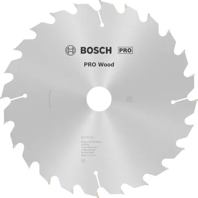 Bosch Kreissägeblatt 2608640725 | Optiline Wood | 235 mm x 30 mm | 24 Zähne | für Handkreissäge | Hartmetall | silber