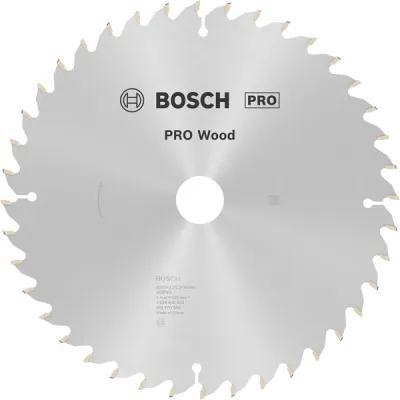 Bosch Kreissägeblatt 2608640643 | 250x30 mm | 40 Zähne | Holz | Carbide | Fein & präzise | für Kapp- & Gehrungssägen