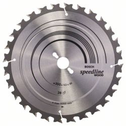 Kreissägeblatt Speedline Wood, Ø 300mm, 28Z (Bohrung 30mm, für Tischkreissägen)