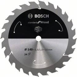 Kreissägeblatt Standard for Wood, Ø 140mm, 24Z (Bohrung 10mm, für Akku-Handkreis