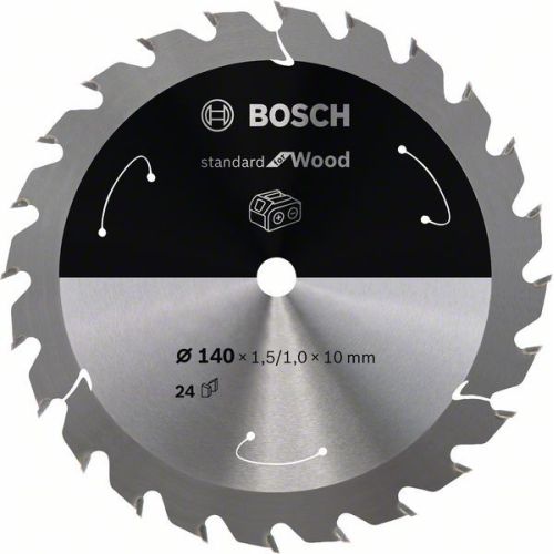 Bild: Kreissägeblatt Standard for Wood, Ø 140mm, 24Z (Bohrung 10mm, für Akku-Handkreis