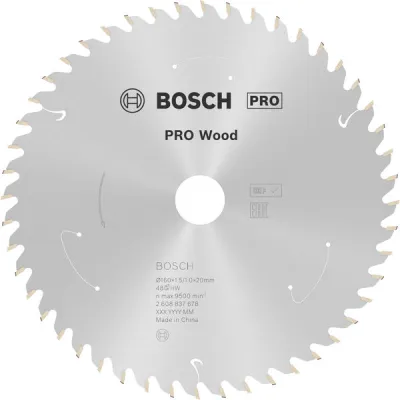 Bosch Kreissägeblatt 2608837678 | 160 mm x 20 mm | 48 Zähne | für Holz | Carbide | extra schmal | für Akku-Handkreissäge