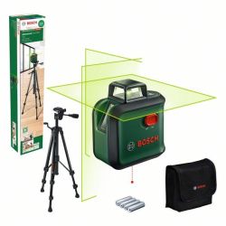 Kreuzlinienlaser AdvancedLevel 360 Set (grün/schwarz, grüne Laserlinien, Reichwe