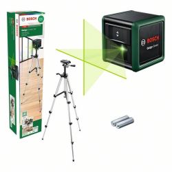Kreuzlinienlaser Quigo Green (grün/schwarz, grüne Laserlinien, Reichweite 10 Met