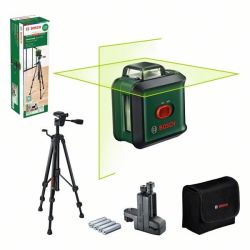 Kreuzlinienlaser UniversalLevel 360 Premium Set (grün/schwarz, grüne Laserlinien