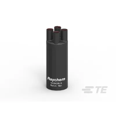 TE Connectivity Aufteilkappe 502K016/S(S5) | Warmschrumpf Vierfinger | 1kV | 4x70-150mm² | Polyolefin | Schwarz