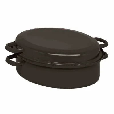 Krüger Gansbräter 38cm Email.blau GR 38/ 7,5L Induktion