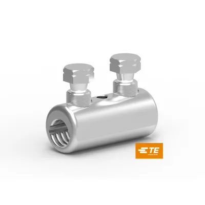 TE Connectivity Schraubverbinder BSLU-10/50 | 35-50 mm² | Aluminium/Kupfer | verzinnt | 2 Schrauben | 0,6/1kV