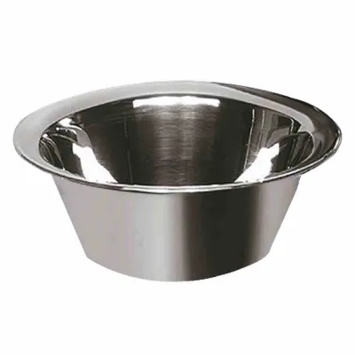 Karl Krüger Schüssel 114024 | Edelstahlschüssel 24 cm Ø | schwer, rostfrei | 1,7 Liter | konische Form | silber