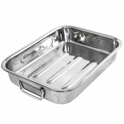 Krüger Vierkantpfanne 40 cm, Edelstahl 15140