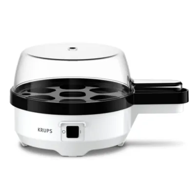 KRUPS Eierkocher EG2331 Ovomat Special | 7 Eier | Warmhaltefunktion | Signalton | Messbecher mit Eipick | weiß