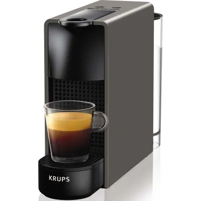 NESPRESSO Kapselkaffeemaschine XN110B Essenza Mini | 19 bar | Flow-Stop | 0,7 l Wassertank | Grau | schnelles Aufheizen