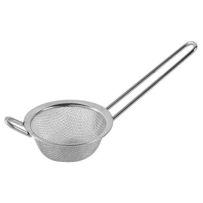 my basics Küchensieb 188491 | Sieb Edelstahl feinmaschig Ø 8,3 cm | silberfarben | platzsparend