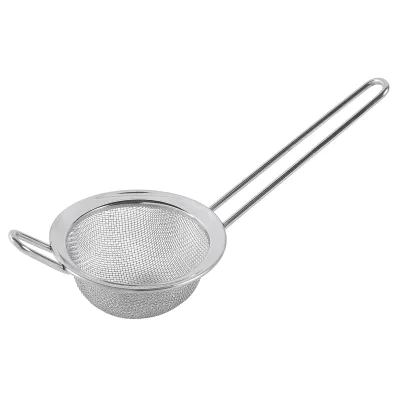 my basics Küchensieb 290/95A/H2 | Edelstahl Sieb 9,5 cm | feinmaschig | platzsparend | silberfarben