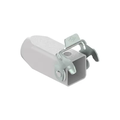 ILME Kupplungsgehäuse MKA VG20 | Rechtecksteckverbinder Gehäuse Gr.21.21 | Aluminium | 1 M20 | IP44 | grau