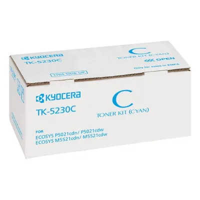 Kyocera Toner TK-5230C | Original Lasertoner | 1T02R9CNL0 | 2.200 Seiten | cyan | passend für ECOSYS P5021, M5521