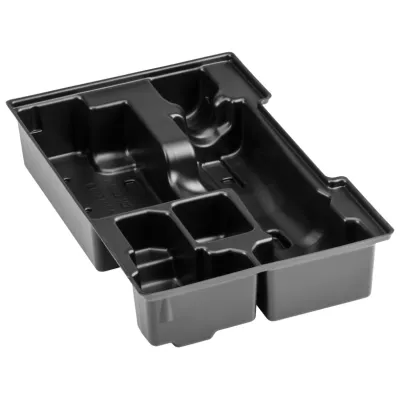 Bosch L-Boxx Einlage 1600A002WV für GRO 12V-35 Werkzeug | Unterteilung Kunststoff | passend L-Boxx 102 | schwarz