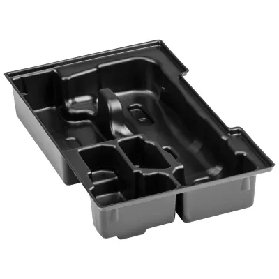 Bosch Professional Einlage 1600A0089X | passend für GSC 12V-13 | L-Boxx 102 | Kunststoff | für 2 Akkus | schwarz